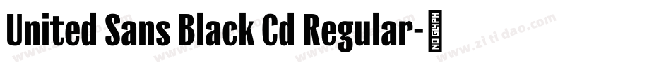United Sans Black Cd Regular字体转换